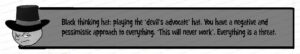 MDL098 - EN - Six Thinking Hats - Black Thinking Hat - Matrix - Text