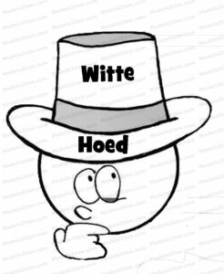 MDL098 - NE - Six Thinking Hats - Witte Hoed - Character - Text